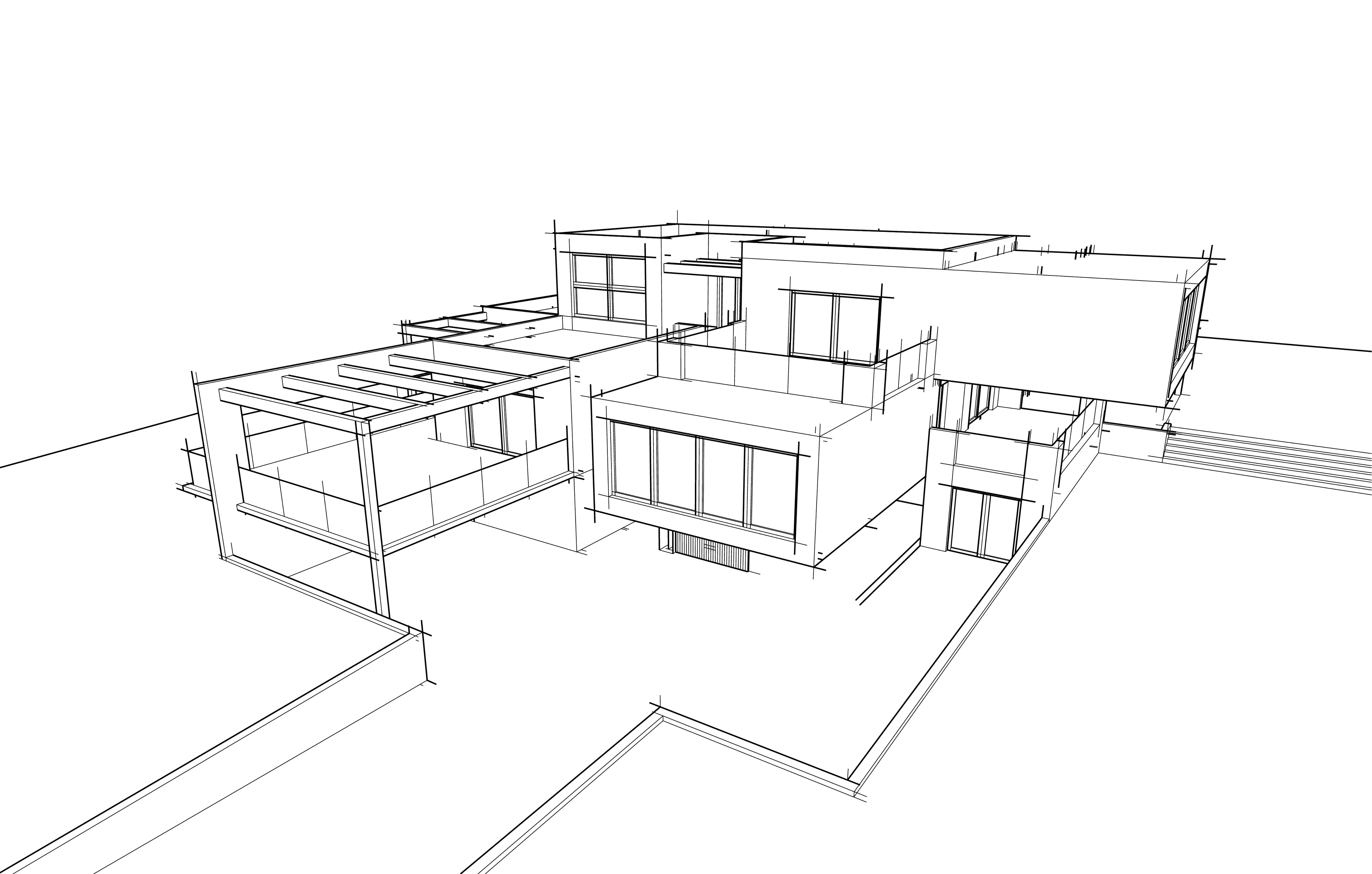 residential home blueprint wireframe backdrop