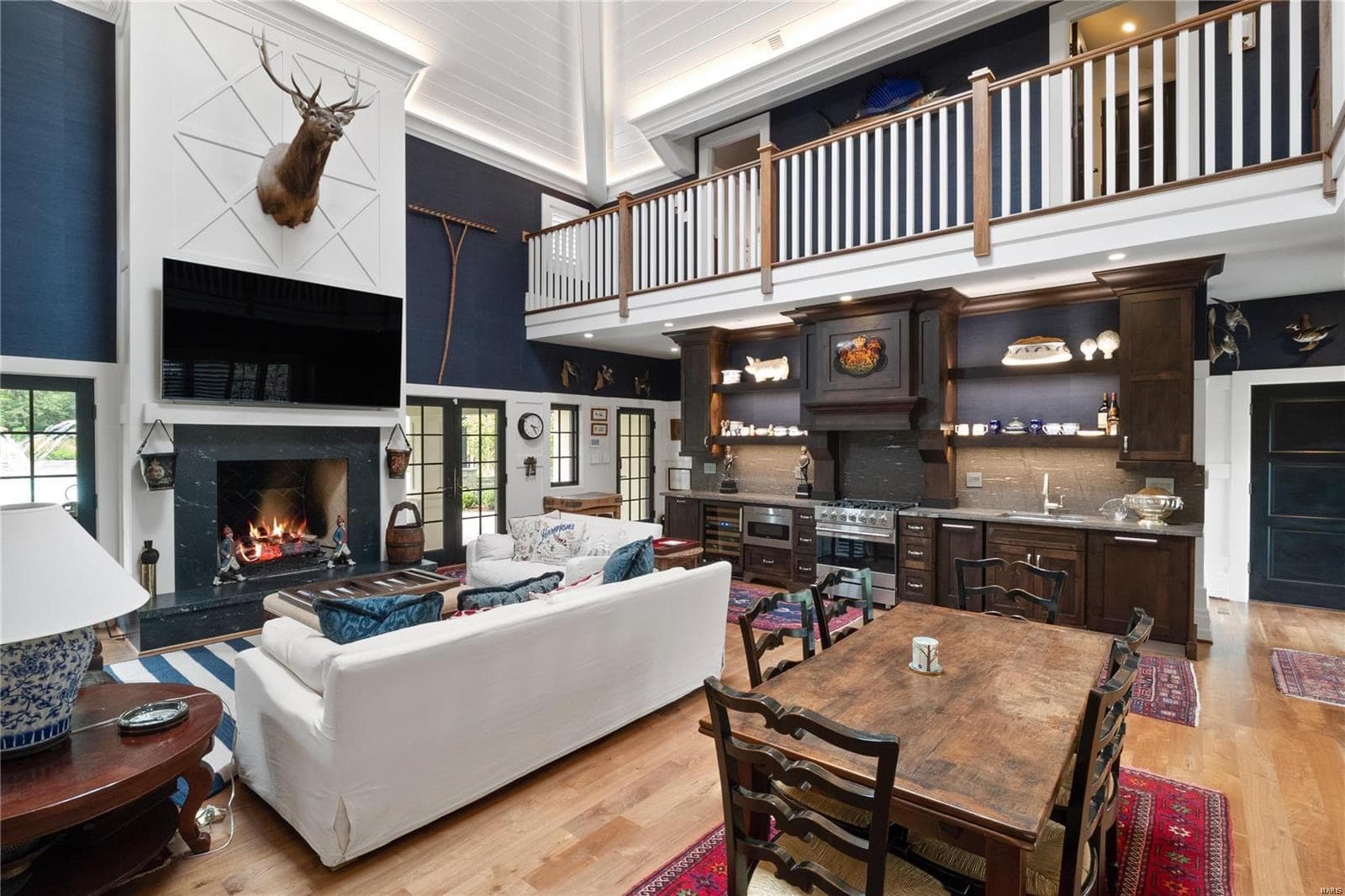 living room of a beautiful home that was remodeled by CTM construction